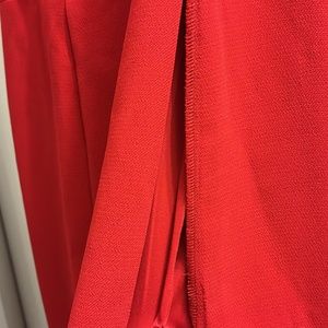 Xscape off the should red gown size 8